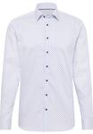 Рубашка делового кроя Slim Fit ETERNA, Night Blue/Light Blue - фото