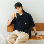 714STREET Рубашка поло унисекс, Черный - фото 8