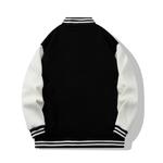 Бейсбольная куртка унисекс LEVEL, Черно-белый - фото 2