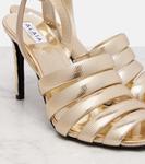 Сандалии кожаные с ремешками 90 Alaïa, Platine - фото 5