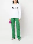 Толстовка с логотипом MSGM, белый - фото 2