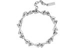 OMTO Браслет Titanium Steel Cuban Chain Unisex Silver - фото 11