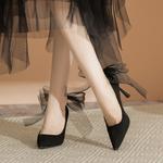 Туфли на высоком каблуке женские черный Hkcp - фото 3