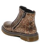 Ботинки челси с леопардовым принтом Pom d'Api, Leonix Acier - фото 3