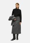 Юбка The Kooples Pleated skirt, Light Grey Mel White/Grey Denim - фото 5