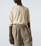 Хлопковый свитер Brunello Cucinelli, бежевый - фото 5