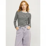 Футболка Jack & Jones Celine Gigi Str Stripe JJXX, черный - фото