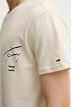 Хлопковая футболка Tommy Jeans, бежевый - фото 4