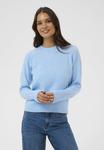 Джемпер Kaffe CREW NECK, Powder Blue Melange/Light Blue - фото