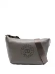 Сумка через плечо с вырезанным логотипом TWINSET, серый - фото