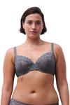 Бюстгальтер fleurs Chantelle, серый - фото