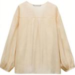 Футболка женская белая ZARA, Raw White - фото 3