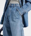 Джинсы карго средней посадки Bottega Veneta, Mid Blue - фото 4