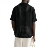 Рубашка мужская черная Zara, черный - фото 4