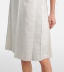 Мини-платье из габардина и ламе Marc Jacobs, Chalk - фото 5