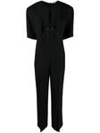 Stella McCartney cut-out short-sleeve jumpsuit, черный - фото