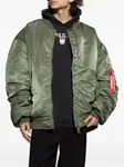 Куртка-бомбер на молнии VETEMENTS, зеленый - фото 3