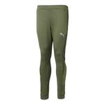 Брюки evostripe pants 'olive green' Puma, зеленый - фото