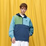 Куртка US Version Unisex Champion, синяя в стиле пэчворк - фото 9