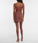 Мини-платье с вырезом Nensi Dojaka, Brown Orange - фото 3