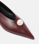 Кожаные балетки Magda Butrym, Bordeaux - фото 5