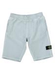 Бермуды с нашивкой-логотипом Stone Island Junior, голубой - фото