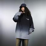 Куртка унисекс Kawasaki, серый градиент (8890 Пуховик) - фото 7