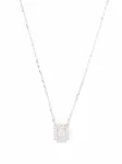 Колье Una с подвеской Swarovski, серебяный - фото