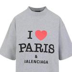 Футболка I Love Paris с принтом, Medium Balenciaga, серый - фото 5