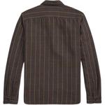 Полосатая рубашка Double RL, коричневый - фото 4