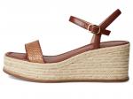 Туфли Cole Haan Cloudfeel Keeton Espadrille Flatforms, Tan Raffia/Dark Cuoio Leather - фото 4