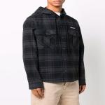 Рубашка мужская Off-White в клетку, черный - фото 3