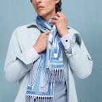 Вязаный шарф HERMES Мужской - фото 3