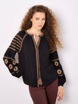Блуза Apricot Aztec Embroidered, черный - фото 2