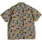 Плюсовая короткая пляжная рубашка Beams, Light Umber - фото 3