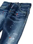 Джины Cool Guy с эффектом разбрызганной краски Dsquared2 Kids, синий - фото 4