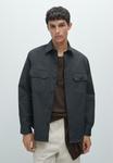Куртка Massimo Dutti OVERSHIRT, Dark Blue - фото