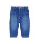 Джинсы с логотипом для малышей Chloé Kids, Denim Blue - фото