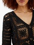 Кардиган крючком Accessorize, Black - фото 4