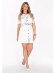 Мини-юбка faina, белый - фото 2
