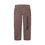 Брюки Supreme Paisley Studded Double Knee Painter Pant, коричневый - фото