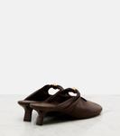 Кожаные мюли Pebble 45 Loewe, Brownie - фото 2