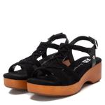 Модные женские босоножки на платформе Xti, черный - фото 3