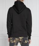 Толстовка мужская Versace Jeans Couture с золотым принтом, черный - фото 4