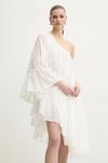 Хлопковое платье Simona Corsellini, белый - фото