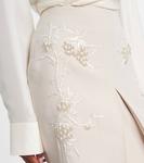 Низкая миди-юбка из хлопковой смеси с декоративными элементами Jacques Wei, Grey - фото 4