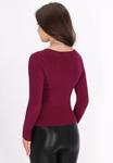Свитер faina Fashion Look, бордовый - фото 4