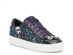 Кроссовки Karl Lagerfeld Paris Cate — женские, черные/фиолетовые/бирюзовые - фото