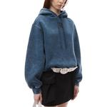 Худи с аппликацией Puff Logo Alexander Wang, синий - фото 5