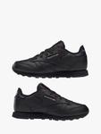Детские классические кожаные кроссовки Reebok, Black - фото 2